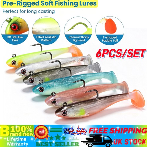 6pcs pre rigged - head, soft