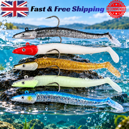 5pcs saltwater sandeel fishing - saltwater,