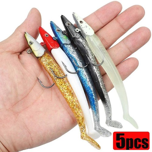 5pcs saltwater sandeel lures - 5pcs,