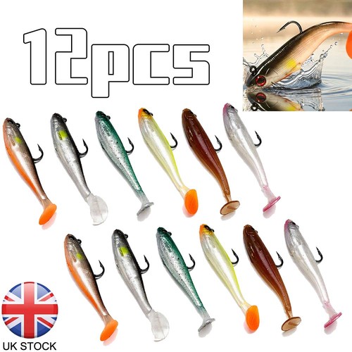12pcs pre rigged - jig, soft