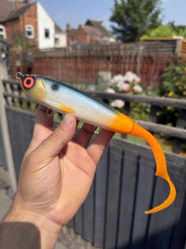 Handmade pike jerkbait with - handmade,