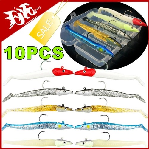 10pcs saltwater sandeel - saltwater, lures