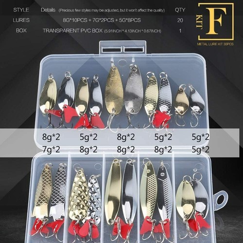 Pcs fishing lures metal - pcs,