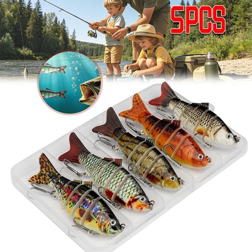 5pcs multi jointed fishing - 5pcs, multi-jointed