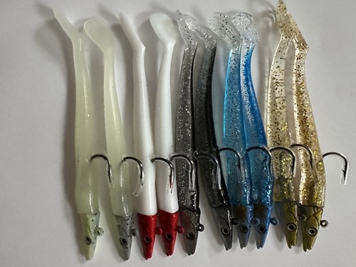 10pcs sandeel lures sea - sandeel,