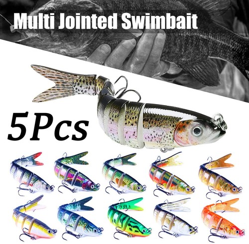5pcs multi jointed swimbait - jointed,