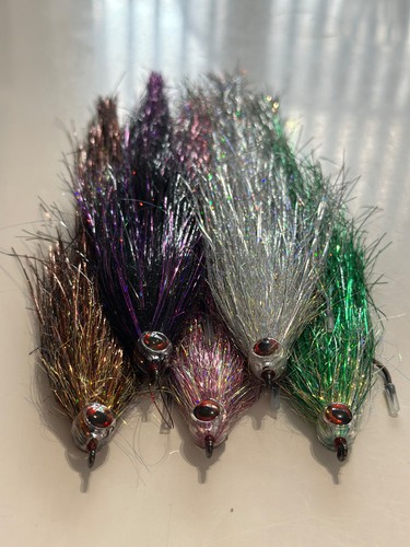 25cm hand tied pike flies - hand,