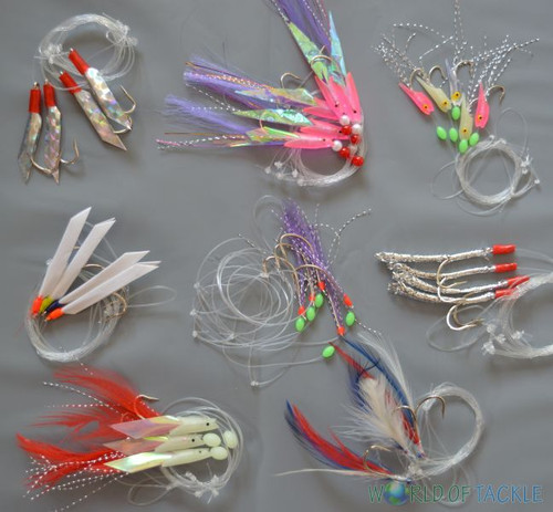 Packs mackerel feathers - packs,