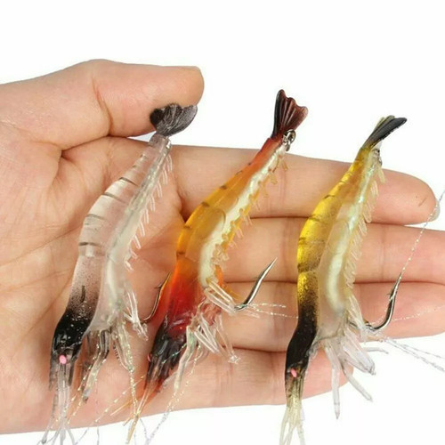 Soft silicone shrimp - 5x,