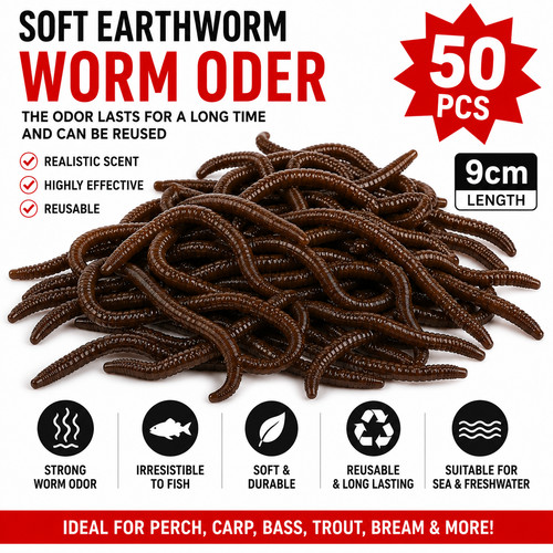 50pcs fishing bait - fishing, worms