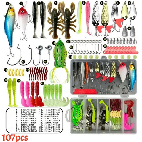 107pcs fishing lures - fishing,