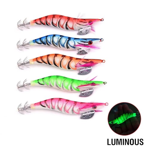 5pcs luminous squid - 5pcs,